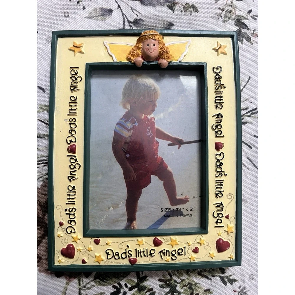 Daddy's little Angel Vintage‎ picture frame From 1975